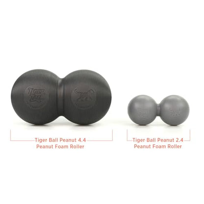 Tiger Ball Peanut 2.4 Foam Roller – Deep Tissue Massage Ball for Back & Neck, Myofascial Trigger Point Therapy Tool, Dual Silicone Balls with Gription – Compact, Portable, Non-Slip Recovery Roller