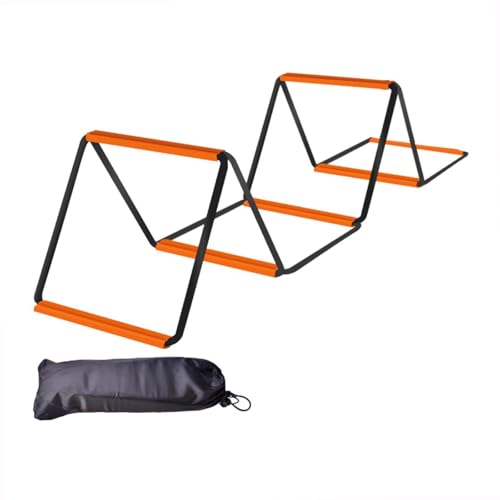 Agility Ladder, Agility Training Equipment, Balance Fitness Training, Football Footwork Ladder, Speed Ladder for Workout - size: 6 Grids With Bag
