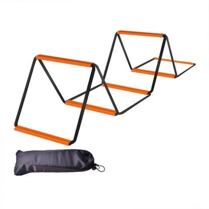 Agility Ladder, Agility Training Equipment, Balance Fitness Training, Football Footwork Ladder, Speed Ladder for Workout - size: 6 Grids With Bag