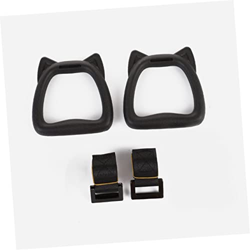 Adjustable Gymnastics Rings Set for Kids Sturdy Fitness Supply with Straps Indoor Pull-Up Exercise Equipment
