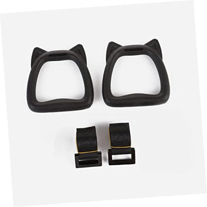 Adjustable Gymnastics Rings Set for Kids Sturdy Fitness Supply with Straps Indoor Pull-Up Exercise Equipment