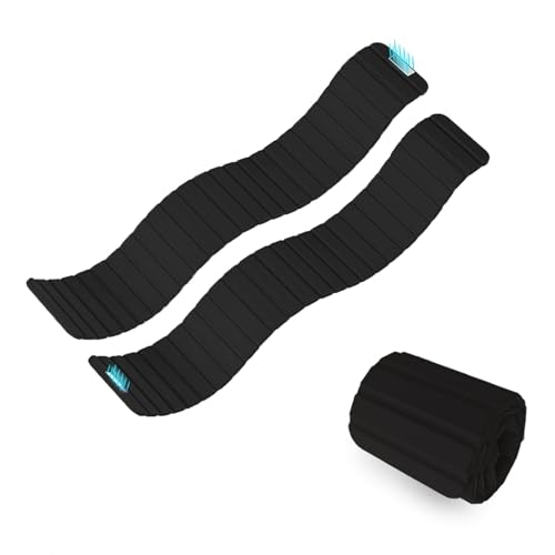 Magnet Adjustable Wrist and Ankle Weights(1LB/2LB Each) Set for Men Women for Intensified Fitness - Durable Exercise Bracelets to Boost Your Workouts 1Pair - color: Black, size: 2LB each
