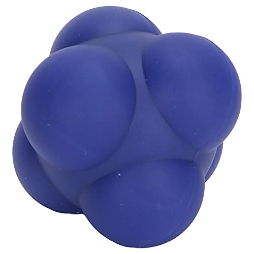 Silicone Reaction Ball, Portable Hand Eye Coordination Speed Reflex Training Ball Training Equipment Multiside Reaction Ball for Sports, Rehabilitation, Pet