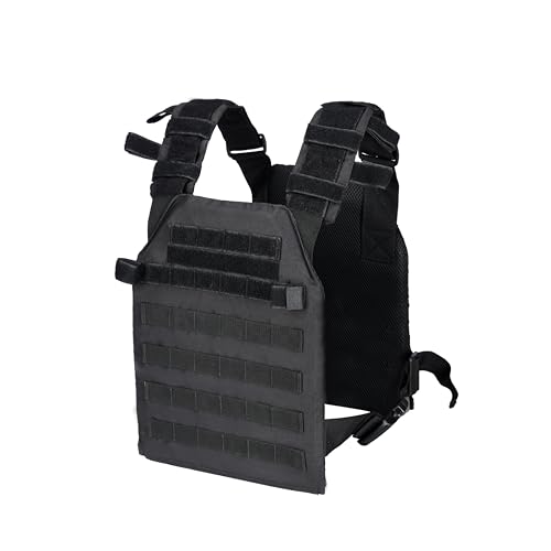 Greencity Weight Vest Adjustable Strength and Endurance Training, Tactical Vest Quick Release with Molle System, Fitness Workouts, Running