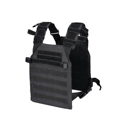 Greencity Weight Vest Adjustable Strength and Endurance Training, Tactical Vest Quick Release with Molle System, Fitness Workouts, Running