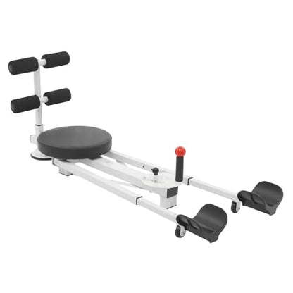 66in Leg Stretcher for Splits Training, Multi-Function Stretching Machine with Sit-Up Bar, Black Alloy Frame Foam Pads, Home Gym Flexibility Equipment