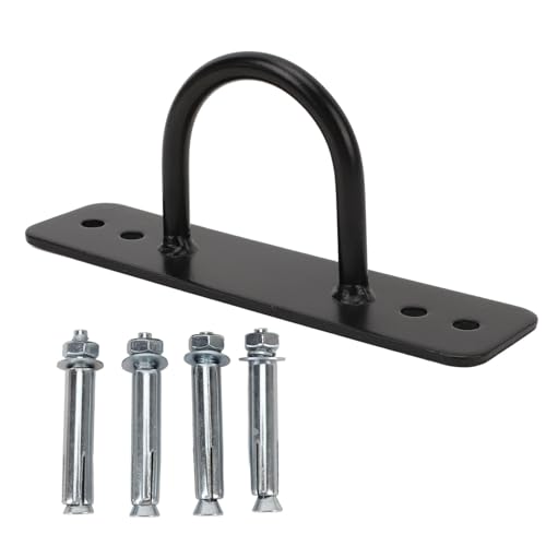 CHICIRIS Battle Ropes Anchor, Iron Construction 300KG Capacity Wall Ceiling Mount Anchor Bracket for Fitness Boxing Equipment, with Secure Stable Point for Training