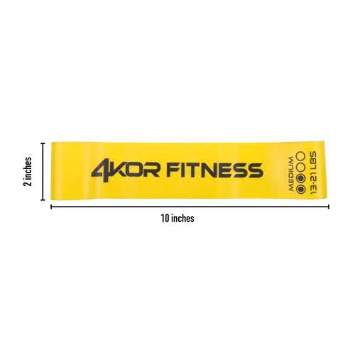 Resistance Loop Band Set, Perfect for Crossfit, Yoga, Physical Therapy, and Booty Building - color: 4 Piece Miniband Set (2" x 10")