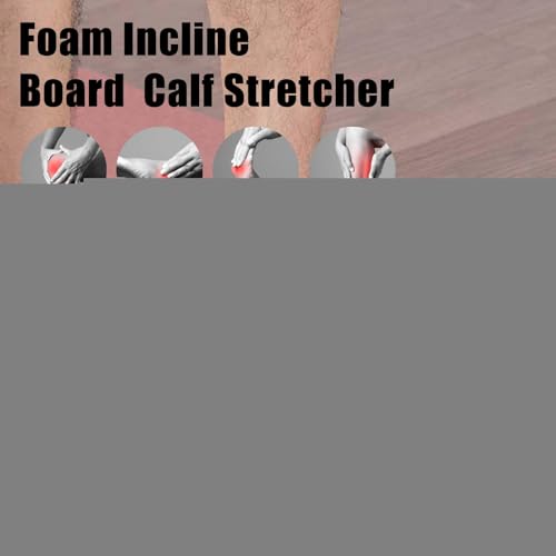 Calf Stretcher Slant Board, Slant Board for Squats, Flexible Foot Stretch Wedge Block, Lightweight Incline Slant Boards, Foam Incline Board Calf Stretcher, Home Exercise Incline Boards for Plantar