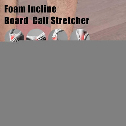 Calf Stretcher Slant Board, Slant Board for Squats, Flexible Foot Stretch Wedge Block, Lightweight Incline Slant Boards, Foam Incline Board Calf Stretcher, Home Exercise Incline Boards for Plantar