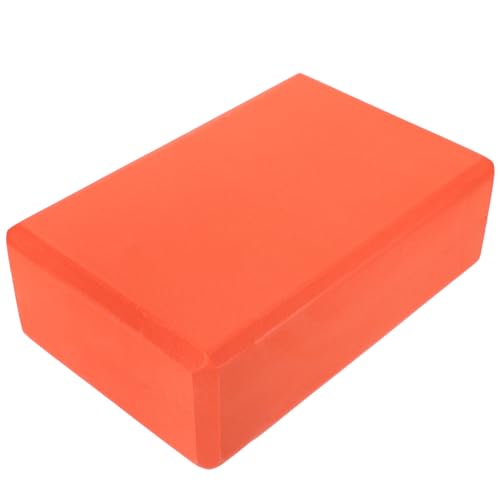 Milisten High Density Yoga Bricks 9X6X3 Inch Eva Foam Blocks for Pilates Stretching and Gym Workout Support Non-Slip Lightweight Exercise Aid in Orange