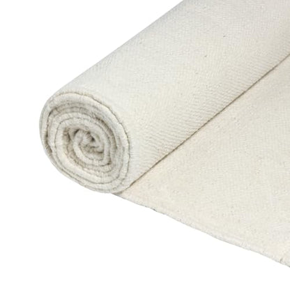 Live Well 360 Handmade Organic Cotton Yoga Mat - Non-Toxic, Chemical-free and All Natural Cloth Yoga Mat - Exercise, Workout, & Fitness Rug - Woven Material - Absorbent & Washable - 78" x 27"