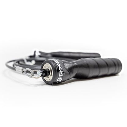 Jump Rope - Black Ops Ergonomic Handles with Trans Black Cable Buff 3.4 | Jump Smart Weighted Speed Rope for Sports & Fitness, MMA, HIIT, Cardio Workout - size: Large