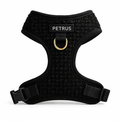Premium No-Pull Dog Harness Soft Neoprene & Breathable Mesh Vest with Front & Back Clip D-Rings Adjustable Lightweight Walking Harness for Puppies, Small & Medium Dogs (Black Boucle, M) - color: Black Boucle, size: M: Neck=15.4-20.1''/Chest=18.1-24.4''
