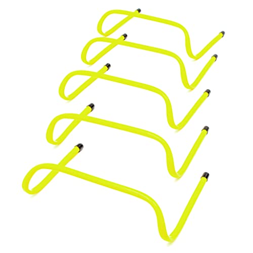 Trademark Innovations 6" Speed Training Hurdles (Set of 5, Lime)