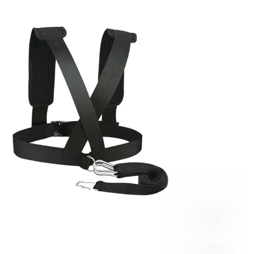 Kisangel 2pcs Resistance Sled Harness Weight Bearing Shoulder Straps Training Belt for Fitness Workout Running Exercise with Portable Design and Safety Features