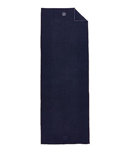 Manduka Yogitoes Hot Yoga Mat Towel - 71" | Moisture Activated Grip | Patented Silicone Nubs | Highly Absorbent, Durable & Easy Care | Made from Recycled Materials | 71 x 24 Inches | Midnight - color: Midnight, size: 71" x 24"