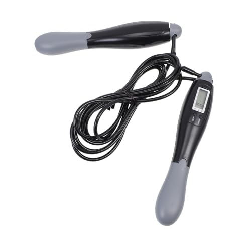 PRETYZOOM Electronic Counting Jump Rope Fitness and Exercise Steel Wire Skipping Rope with Digital Counter for Adult Home Workout and Weight Loss Training