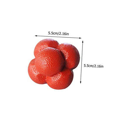 Outanaya 3pcs Hexagonal Reaction Ball Set High Elasticity Fitness Agile Training Balls for Exercise and Agility Training Suitable for Skill Levels Random Color