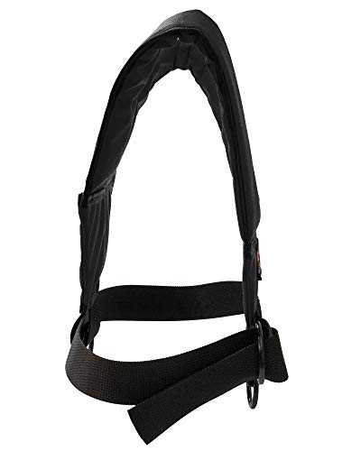 CCS ComCor Pro Sled Harness with Padded Shoulders, Includes 9' Pull Strap and Drawstring Bag - Made in USA