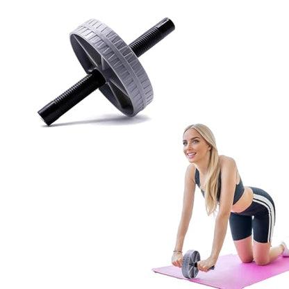 Ab Wheel Roller, Fitness Roller, Abs Workout Roller, Core Exercise Roller, Abs Workout Equipment for Abdominal & Core Strength Training, Automatic Rebound Abdominal Muscle Wheel for Men Women