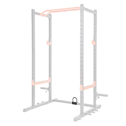 Sunny Health & Fitness Power Cage Squat Rack Upgrade Attachments, Dip Bar, Plate Bar Holder, Belt Squat, J Hook, Lat, Adapter, U Ring, Pull Up Bar, Landmine, Captain's Chair, Tricep Rope For Home Gym - style: U-Ring