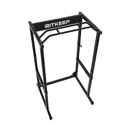 RitKeep RMAX 2250 Power Rack, 1200 lb Capacity Multi-Function Squat Rack and Weight Cage for Strength Training with Pull-Up Bar, Safety Bars, J-Hooks for Home Gym and Garage Gym