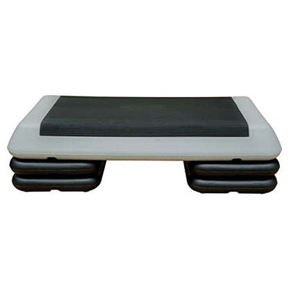 28.5" Original Aerobics Step Height Adjustable 4" - 6" - 8" Fitness & Exercise Step Platform with 4 Risers