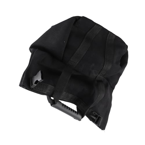Fitness Sandbag with Handles for Weightlifting and Strength Training Empty Canvas Workout Power Bag (Black)