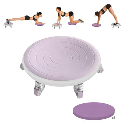 6 Caster Ab Roller, Ab Exercise Equipment with Knee Pads, Ab Roller Wheel for Core Exercise, Abdominal Strength Training for Home Gym, 360° Silent Ab Workout Equipment