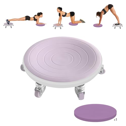 6 Caster Ab Roller, Ab Exercise Equipment with Knee Pads, Ab Roller Wheel for Core Exercise, Abdominal Strength Training for Home Gym, 360° Silent Ab Workout Equipment