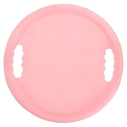 Generic Abdominal Wheel Board and Exercise Sliders with Elbow Support, Silent Fitness Core Trainer for Home Workout, Pink Ab Roller Disc for Strengthening Abs and Waist