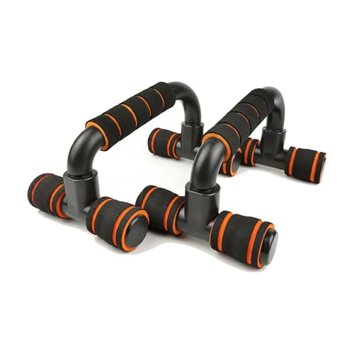 Push Up Stands for Home Workout, TPE Handles Increase Range of Motion, Compact Strength Training Equipment for Chest and Triceps (1 PC) - color: Orange
