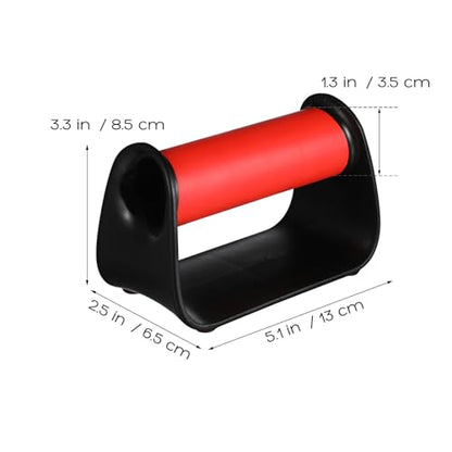 Push up Bars Pair for Floor Workouts, Red Calisthenics Equipment with Anti-slip Grips, Portable Strength Training Handles for Home Gym Fitness