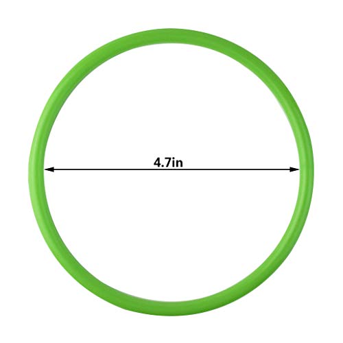 24 Pcs Multicolor Plastic Toss Rings Kids Ring Toss Game Carnival Rings for Speed and Agility Practice Games, Garden Backyard Outdoor Games, Bridal Shower Game, Game Booth
