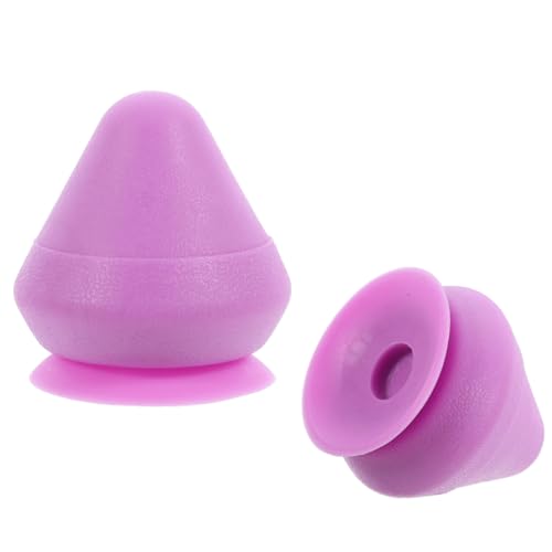Beavorty 1Pcs Mountable Massage Ball Trigger Point Cone Massage Ball with Suction Cup Massager Wall Ball Massager Deep Tissue Massage Tool for Back Foot Neck Plantar Fasciiti-s Purple