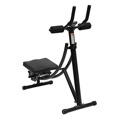 Ab Exercise Machine,Black Ultimate Core Workout with3 Level Adjust Slope & LED Display,Abdominal Fitness Equipment for All Training Levels,Ab Machine for Men,Women,Teens,Capacity:330Lbs