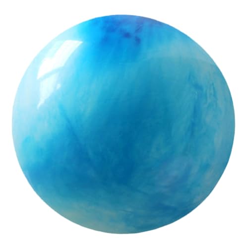 Pilates Ball, 9 Inch Thick Soft Anti Burst and Slip Resistant Small Yoga Ball for Fitness Stretching Gym,Exercise Ball for Stability,Workout,Core Training,Barre,Balance,Physical Therapy - color: Light Blue