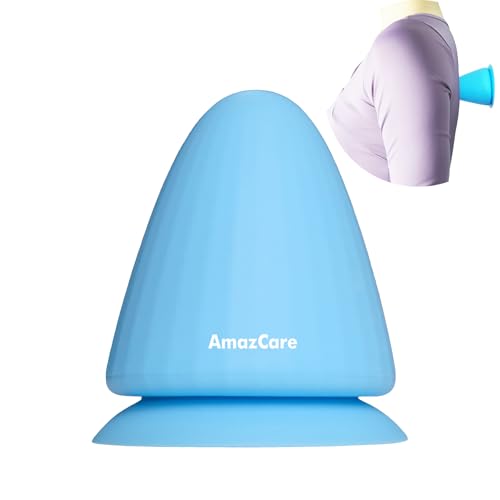 Trigger Point Massage Tool, Manual Massage Ball with Suction Cup for Muscle Knots Soreness Deep Tissue Myofascial Release Hip Flexor Iliacus Psoas Neck Shoulder Back Thigh Foot. (Blue)