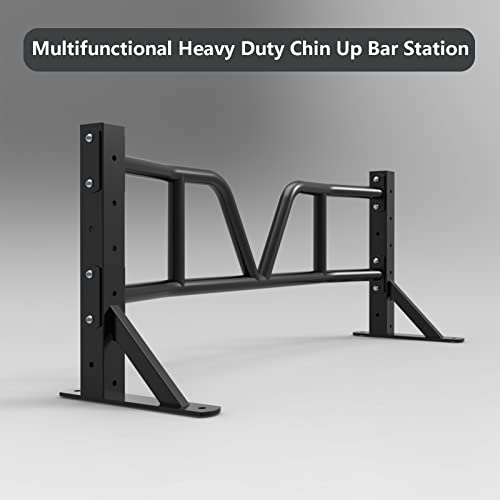 Multiple Grips Heavy Duty Steel Pull Up Bar Wall Mount, Wall Mounted Home Pull Up Bar Chin Up Bar Strength Training Equipment for Indoor Workout/Home Gym, Max Weight 660 Lbs