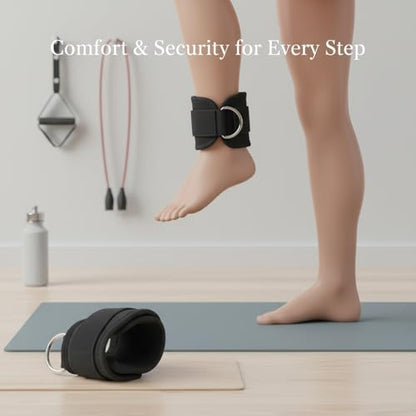Ankle Weights with Soft Sponge Padding and Adjustable Hook and Loop Straps for Walking, Yoga, and Fitness (1 PC) - color: Black