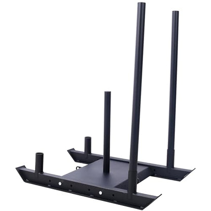 Weight Sled Fitness Strength Training Sled Speed Training Sled Heavy-Duty Weight Training Equipment for Muscle Building and Explosive Power Suitable for 2" Weight Plate