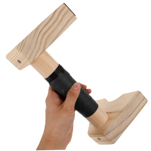 Wooden Push up Bars Parallettes Beech Wood Pushup Handles Non-slip Strength Training Gym Equipment for Men and Women Home Workout Calisthenics Stand 30cm Pair