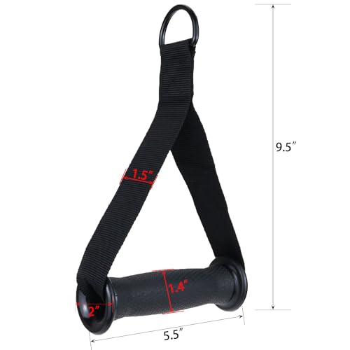 Exercise Handles for Resistance Bands & Cable Machines – Heavy-Duty Non-Slip Padded Grips for Strength Training, Home Gym, and Rehabilitation