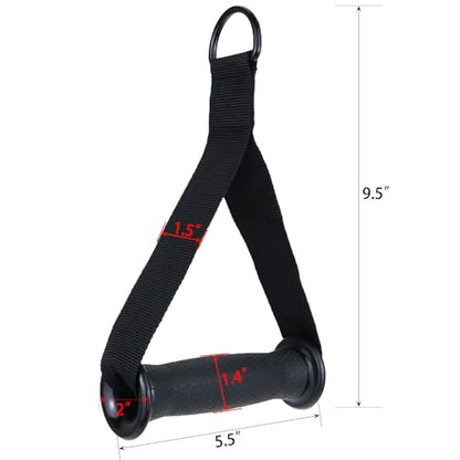 Exercise Handles for Resistance Bands & Cable Machines – Heavy-Duty Non-Slip Padded Grips for Strength Training, Home Gym, and Rehabilitation