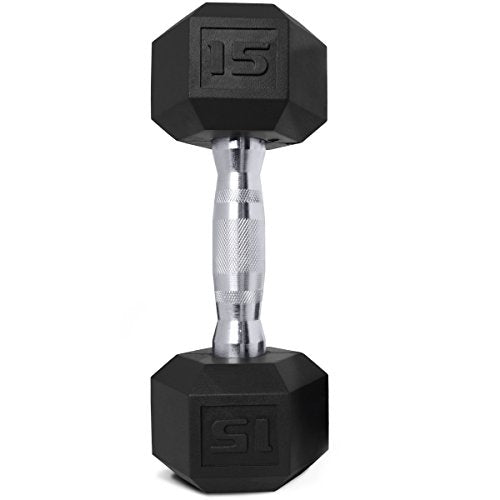 CAP Barbell Coated Dumbbell Weight, Single, Various Sizes - size: 15 Pound