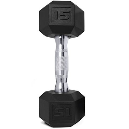 CAP Barbell Coated Dumbbell Weight, Single, Various Sizes - size: 15 Pound