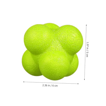 6 Pcs Hexagonal Reaction Balls for Fitness Training High Difficulty Agility Balls with Strong Durability for Hand Eye Coordination Goalkeeper Exercise and Sports Reaction Skills