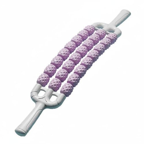 Generic Bendable Comfortable Grip Flexible Massage 3D Protruding Points Handheld Back for Athletes, Purple - color: Purple