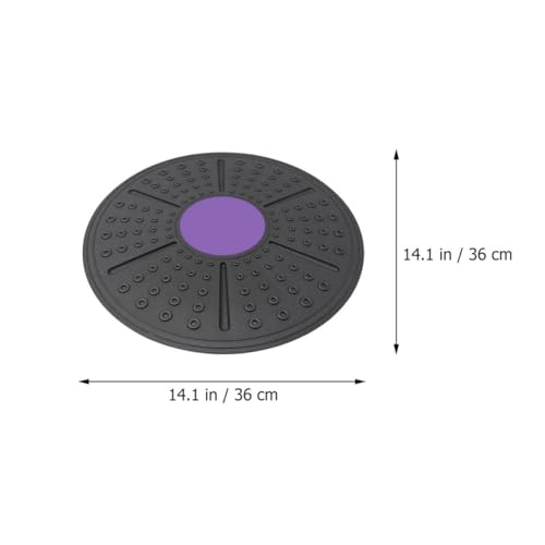 TEHAUX Balance Training Board and Yoga Balance Exercise Device, Purple Non-slip Plastic Core Fitness Equipment for Home Physical Therapy and Sensory Rehabilitation
